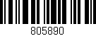 Código de barras (EAN, GTIN, SKU, ISBN): '805890'
