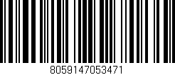 Código de barras (EAN, GTIN, SKU, ISBN): '8059147053471'