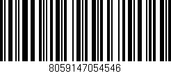 Código de barras (EAN, GTIN, SKU, ISBN): '8059147054546'