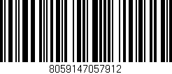 Código de barras (EAN, GTIN, SKU, ISBN): '8059147057912'