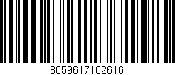 Código de barras (EAN, GTIN, SKU, ISBN): '8059617102616'