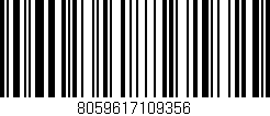 Código de barras (EAN, GTIN, SKU, ISBN): '8059617109356'