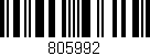 Código de barras (EAN, GTIN, SKU, ISBN): '805992'