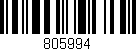Código de barras (EAN, GTIN, SKU, ISBN): '805994'