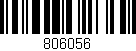 Código de barras (EAN, GTIN, SKU, ISBN): '806056'