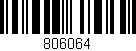 Código de barras (EAN, GTIN, SKU, ISBN): '806064'