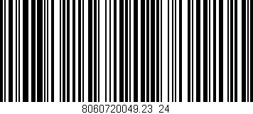 Código de barras (EAN, GTIN, SKU, ISBN): '8060720049.23/24'