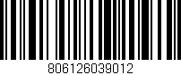 Código de barras (EAN, GTIN, SKU, ISBN): '806126039012'