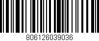 Código de barras (EAN, GTIN, SKU, ISBN): '806126039036'