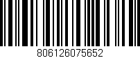 Código de barras (EAN, GTIN, SKU, ISBN): '806126075652'