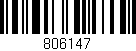 Código de barras (EAN, GTIN, SKU, ISBN): '806147'