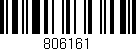 Código de barras (EAN, GTIN, SKU, ISBN): '806161'