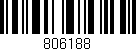 Código de barras (EAN, GTIN, SKU, ISBN): '806188'
