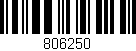 Código de barras (EAN, GTIN, SKU, ISBN): '806250'