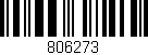 Código de barras (EAN, GTIN, SKU, ISBN): '806273'