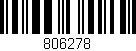 Código de barras (EAN, GTIN, SKU, ISBN): '806278'