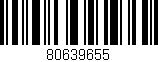 Código de barras (EAN, GTIN, SKU, ISBN): '80639655'