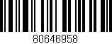 Código de barras (EAN, GTIN, SKU, ISBN): '80646958'