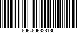 Código de barras (EAN, GTIN, SKU, ISBN): '8064806836180'