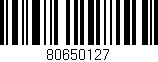 Código de barras (EAN, GTIN, SKU, ISBN): '80650127'