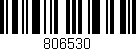 Código de barras (EAN, GTIN, SKU, ISBN): '806530'