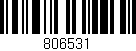Código de barras (EAN, GTIN, SKU, ISBN): '806531'