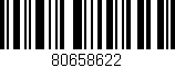 Código de barras (EAN, GTIN, SKU, ISBN): '80658622'