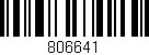Código de barras (EAN, GTIN, SKU, ISBN): '806641'