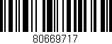 Código de barras (EAN, GTIN, SKU, ISBN): '80669717'