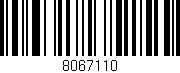 Código de barras (EAN, GTIN, SKU, ISBN): '8067110'