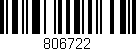 Código de barras (EAN, GTIN, SKU, ISBN): '806722'