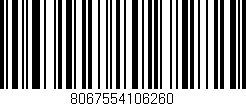 Código de barras (EAN, GTIN, SKU, ISBN): '8067554106260'