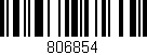 Código de barras (EAN, GTIN, SKU, ISBN): '806854'