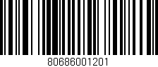 Código de barras (EAN, GTIN, SKU, ISBN): '80686001201'