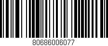 Código de barras (EAN, GTIN, SKU, ISBN): '80686006077'