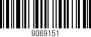 Código de barras (EAN, GTIN, SKU, ISBN): '8069151'