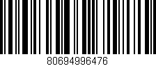Código de barras (EAN, GTIN, SKU, ISBN): '80694996476'