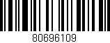 Código de barras (EAN, GTIN, SKU, ISBN): '80696109'