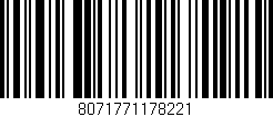 Código de barras (EAN, GTIN, SKU, ISBN): '8071771178221'