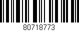 Código de barras (EAN, GTIN, SKU, ISBN): '80718773'