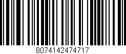 Código de barras (EAN, GTIN, SKU, ISBN): '8074142474717'