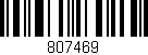 Código de barras (EAN, GTIN, SKU, ISBN): '807469'
