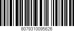 Código de barras (EAN, GTIN, SKU, ISBN): '8079310095626'