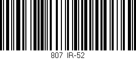 Código de barras (EAN, GTIN, SKU, ISBN): '807/IR-52'