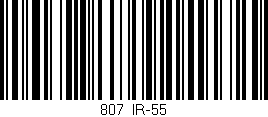 Código de barras (EAN, GTIN, SKU, ISBN): '807/IR-55'