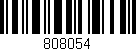 Código de barras (EAN, GTIN, SKU, ISBN): '808054'