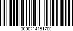 Código de barras (EAN, GTIN, SKU, ISBN): '8080714151788'