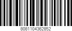 Código de barras (EAN, GTIN, SKU, ISBN): '8081104362852'