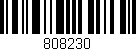 Código de barras (EAN, GTIN, SKU, ISBN): '808230'