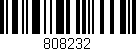 Código de barras (EAN, GTIN, SKU, ISBN): '808232'
